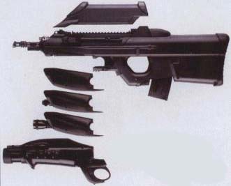 FN F2000 с различными модулями цевья