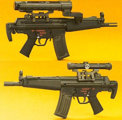 HK 53A3 с установленным оптическим прицелом