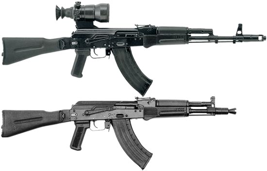АК-103 (сверху) АК-104 (снизу)