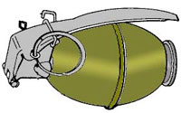 Американская ручная осколочная граната M61 (M61 Fragmentation Hand Grenade )