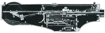 Разрез станкового пулемета «Максим» модели 1883 года