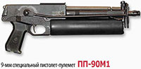 9-мм специальный пистолет-пулемет ПП-90М1