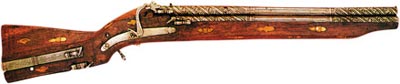 Трехствольное ружье с фитильным замком. Европа. Первая половина XVI века