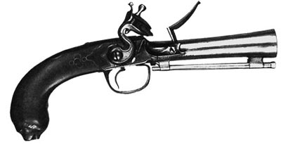 Пистолет «тромбон» с ударно-кремневым замком. Бельгия. XVIII век