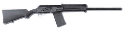 Самозарядное охотничье ружьё (карабин) «Сайга-12». В ружье могут использоваться патроны калибра 12х70 и 12х76 Magnum.