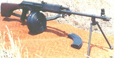 Valmet M-78 калибра 7.62х39 мм с барабанным питанием
