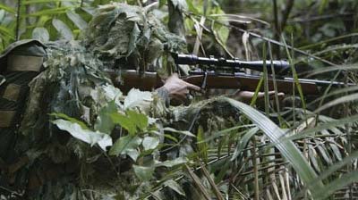 IMBEL .308 AGLC используемая бразильским снайпером