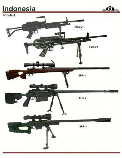 Индонезия: Pindad SM3-V1, SM3-V2, SPR-1, SPR-2,...