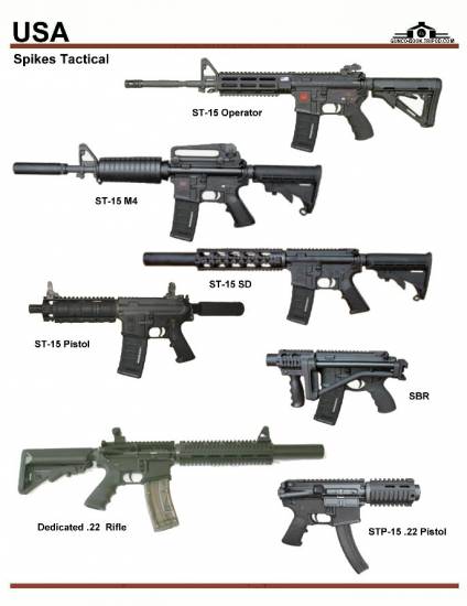 США: Spikes Tactical ST-15, SBR, Dedicated ...