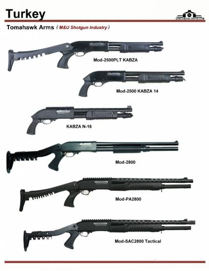 Турция: Tomahawk Arms Mod 2500, Mod 2800