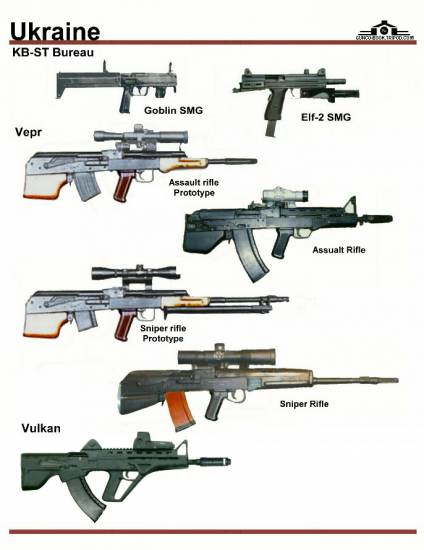 Украина: KB-ST Goblin SMG, Elf-2 SMG, Vepr ...