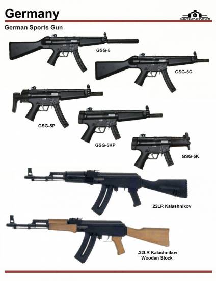 Германия: German Sports Gun GSG-5, ...