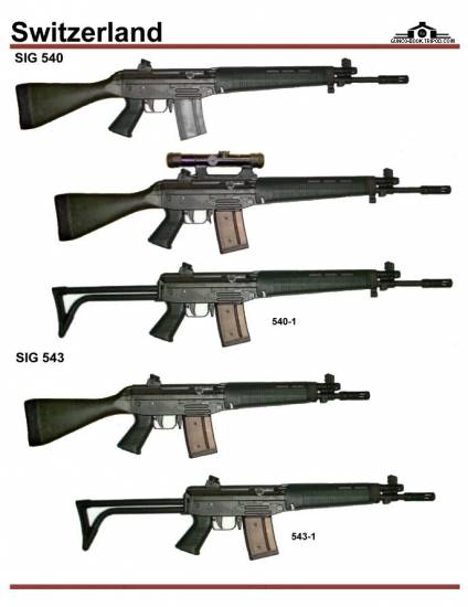 Швейцария: SIG 540, SIG 543