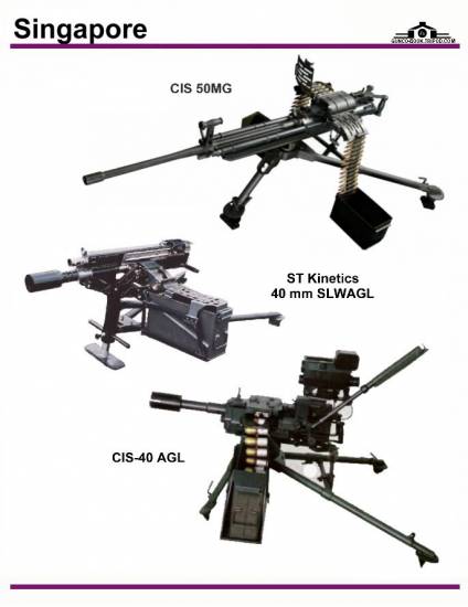 Сингапур: CIS 50MG, ST Kinetics 40mm SLWAGL, ...