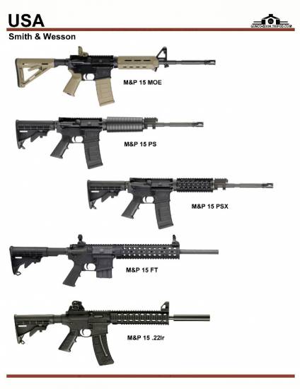 США: Smith & Wesson M&P-15 MOE, M&P-15 PS, ...