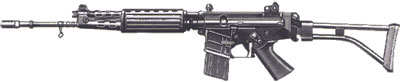 FN CAL со складывающимся прикладом