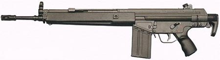 HK G3A4 приклад сложен