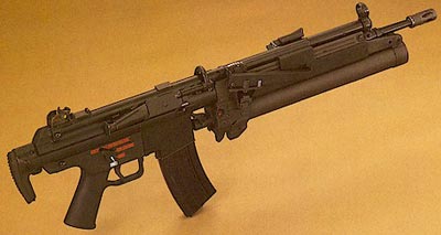 HK79 установленный на винтовке G41