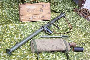 М9 вьюк для переноски реактивных гранат, укупорочный ящик и граната M6A1