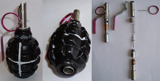 учебно-имитационная ручная граната УРГ с имитационным запалом