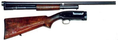 Winchester M1912 с отсоединенным стволом