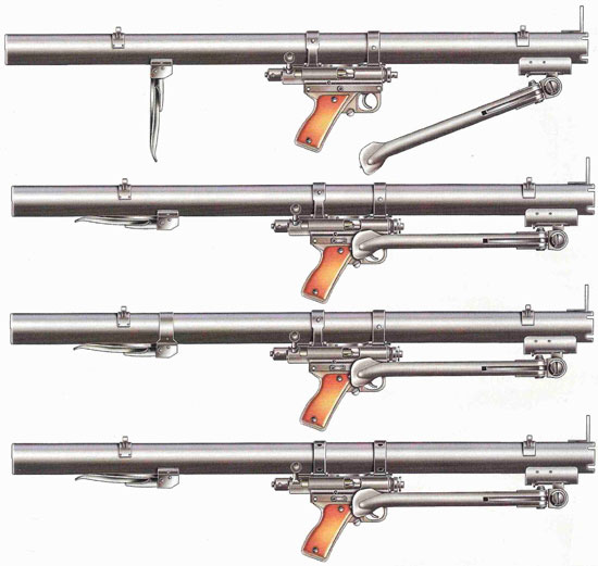 Варианты ручного противотанкового гранатомета РРБ М49