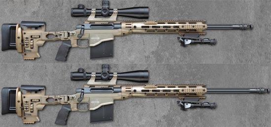 Remington MSR со стволом длиной 610 мм (сверху) и со стволом длиной 686 мм (снизу)