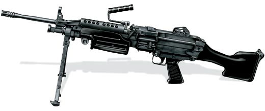 Ручной пулемет М249 SAW, США, 1984 г.