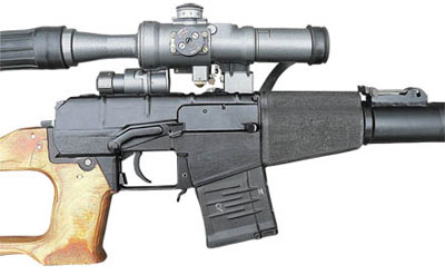 Органы управления снайперской винтовки ВСС
