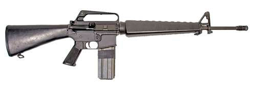 Самая распространенная винтовка: M16
