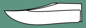 Форма «Боуи». Названный по имени техасского национального героя Джеймса Боуи и разработанный в XIX веке для боевого ножа, клинок «Боуи» с классическим острием в виде утиного носа занимает среднее положение между инструментом и оружием. Лезвие на обухе может быть изогнутым или прямым и, как правило, также имеет заточку, за счет чего во время удара достигается тот же эффект, что и во время удара клинком в форме кинжала.