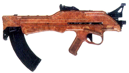 Один из вариантов автоматического оружия калибра 7,62 мм, выполненного по схеме «буллпап», – пластиковый ТКБ-022ПМ