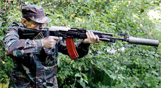 Стрельба из АК-74МБ с открытым прикладом