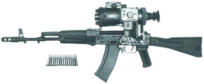 5,45-мм автомат АК 74М с ночным прицелом 1ПН51