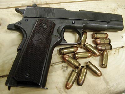 11,43-мм пистолет «Кольт» М 1911А1 с пистолетными патронами .45 АСР