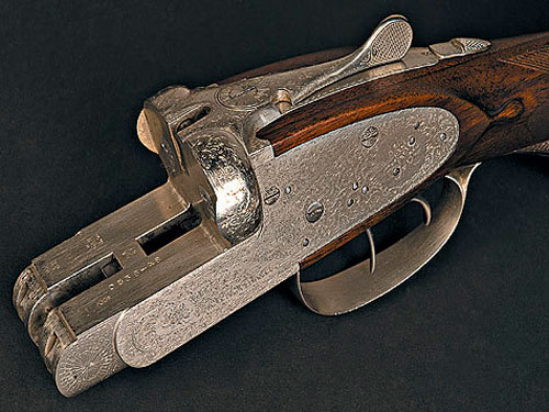 Колодка первого тульского стендового ружья ТС-1, выпущенного в 1947 году. Его прототипом было ружье Августа Лебо.
