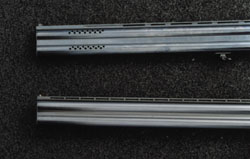 Стволы тестируемых ружей: сверху - ствол МР-233, снизу - ствол ТОЗ 120