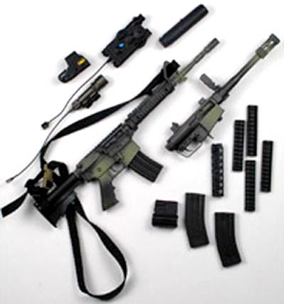 Комплектация многоцелевого комплекса стрелкового оружия (карабин M4A1 и ружье XM-26)