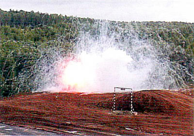 Момент срабатывания гранаты выстрела ВГ-40МД