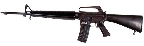5,56-мм винтовка ХМ16Е1, принятая на вооружение армии США под обозначением М16А1