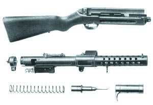 Неполная разборка пистолета-пулемета «Шмайссер» МР.28.II