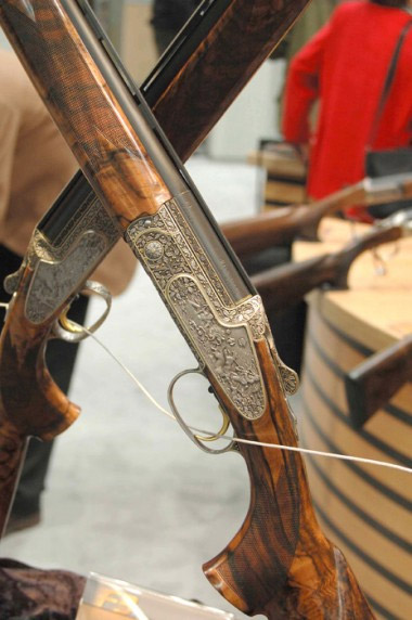 Гладкоствольное ружье Blaser F3, декорированное рельефной гравировкой