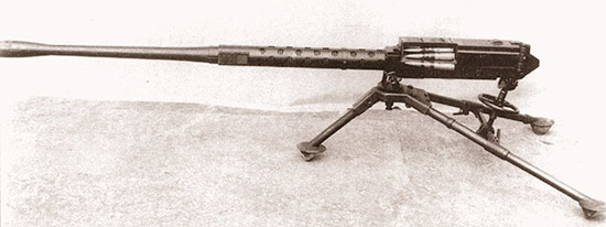 «Модель 14», установленная на американском станке, предназначенном для пулемета калибра 7,62 мм. Было разработано два варианта этого оружия: авиационный пулемет и «наземный» вариант для австралийской армии