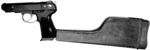 Автоматический пистолет Стечкина АПС с деревянной кобурой-прикладом. Опытный образец 1948 г.