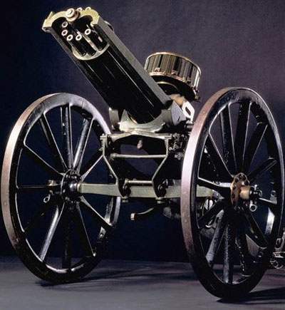 Пулемет Гатлинга с вращающимися шестью (позднее – десятью) стволами прослужил американской армии с 1862 до 1911 года