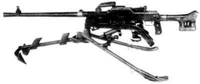 7,62-мм единый пулемет Гаранина. Батальонный вариант на станке конструкции Маркова. Опытный образец 1957 г.