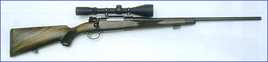 Идеальная ствольная коробка: Идеально подходит по своим габаритам под патрон .30-06 Springfield ствольная коробка с затвором Mauser 98. На фото классическая охотничья винтовка.