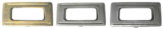 Пачечные обоймы 6,5 мм Carcano: латунная, стальная фосфатированная (Первая мировая война), стальная фосфатированная с лакокрасочным покрытием (Вторая мировая война)