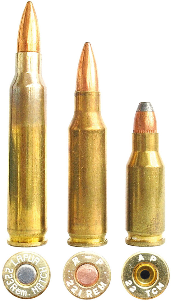Патрон .223 Remington и разработанные на его базе .221 Remington Fireball и .22 TCM
