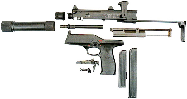 Неполная разборка пистолета-пулемета АЕК-919К